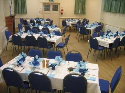 Function layout Hall laid out for a function